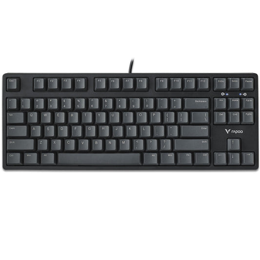 Rapoo V860 Desktop Wired Gaming Mechanical Keyboard, Specifications:87 Keys(Green Shaft) - Wired Keyboard by Rapoo | Online Shopping UK | buy2fix