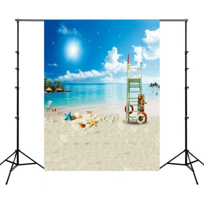 1.5m x 2.1m Simulation 3D Beach Seascape Coconut Tree Photo Photography Background Cloth(2945) - Camera Accessories by buy2fix | Online Shopping UK | buy2fix