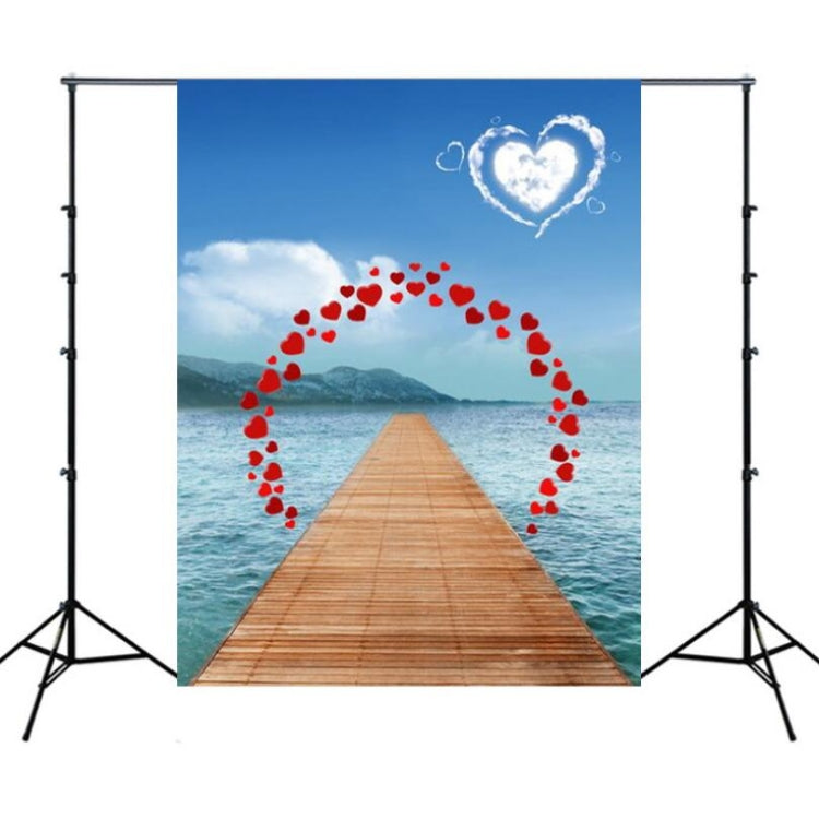 1.5m x 2.1m Simulation 3D Beach Seascape Coconut Tree Photo Photography Background Cloth(4131) - Camera Accessories by buy2fix | Online Shopping UK | buy2fix