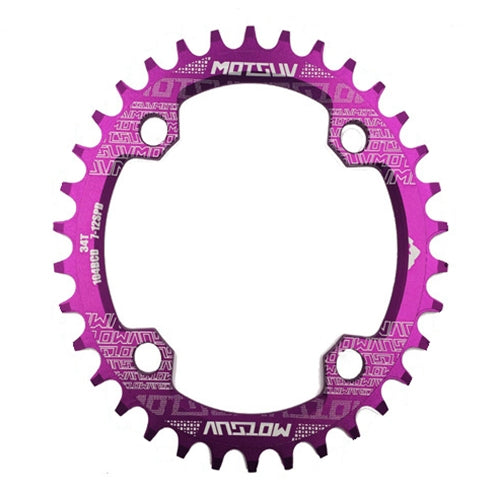 MOTSUV Narrow Wide Chainring MTB  Bicycle 104BCD Tooth Plate Parts(Purple) - Bicycle Brake Parts by MOTSUV | Online Shopping UK | buy2fix