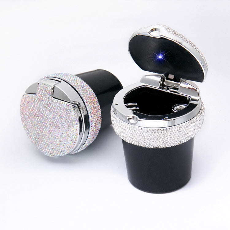 Studded Diamond Car Ashtray with Led Lamp(AB) - Ashtrays by buy2fix | Online Shopping UK | buy2fix