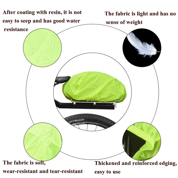 ROSWHEEL 17221 Bicycle Rear Seat Bag Rain Cover Match 14024/14541, Size: Free Szie(Green) - Bicycle Bags by ROSWHEEL | Online Shopping UK | buy2fix