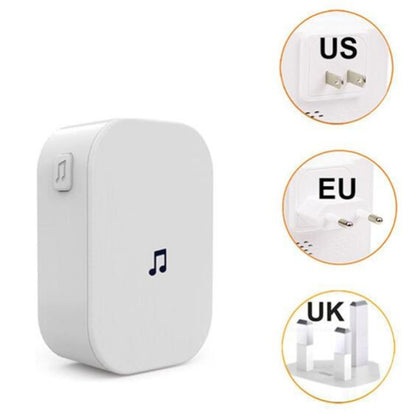 M2D Wireless WiFi Doorbell Jingle Machine Intelligent Doorbell Voice Intercom Bell, Plug Standard:UK Plug(White) - Security by buy2fix | Online Shopping UK | buy2fix