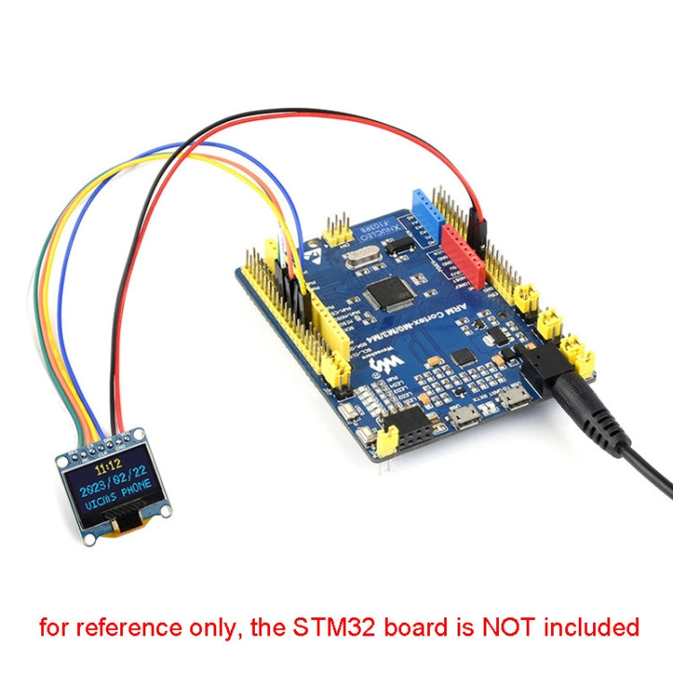 Waveshare 0.96 inch OLED Display Module, 128×64 Resolution, SPI / I2C Communication(C Yellow Blue) - Consumer Electronics by Waveshare | Online Shopping UK | buy2fix