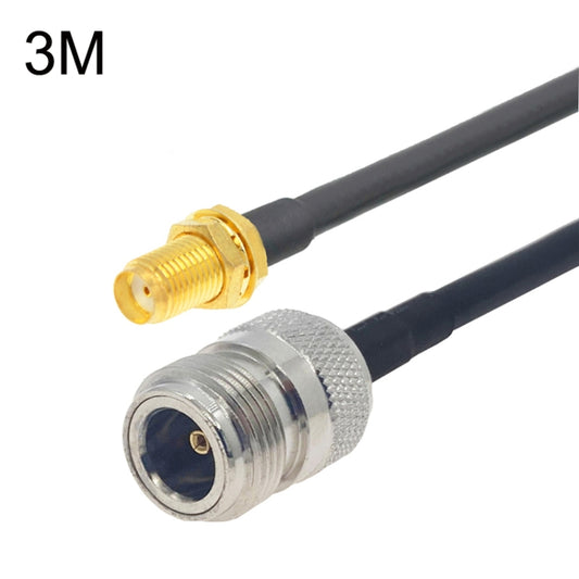 SMA Female to N Female RG58 Coaxial Adapter Cable, Cable Length:3m - Connectors by buy2fix | Online Shopping UK | buy2fix