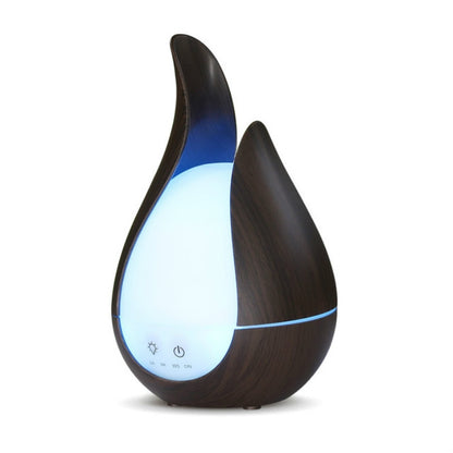 200ml Ultrasound Air Humidifier Aroma Essential Oil Diffuser 7 Colors LED Night Light Cool Mist Maker, Plug Type: UK  Plug(Deep Wood Base) - Home & Garden by buy2fix | Online Shopping UK | buy2fix