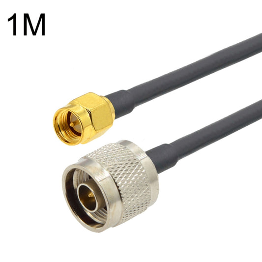 SMA Male to N Male RG58 Coaxial Adapter Cable, Cable Length:1m - Connectors by buy2fix | Online Shopping UK | buy2fix