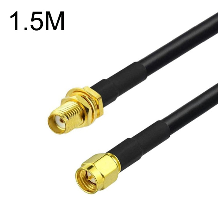 SMA Male To SMA Female RG58 Coaxial Adapter Cable, Cable Length:1.5m - Connectors by buy2fix | Online Shopping UK | buy2fix