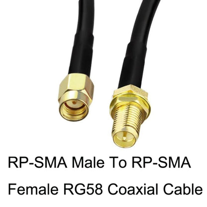 RP-SMA Male To RP-SMA Female RG58 Coaxial Adapter Cable, Cable Length:3m - Connectors by buy2fix | Online Shopping UK | buy2fix