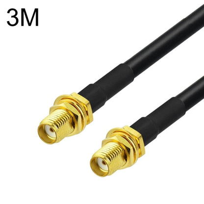 SMA Female To SMA Female RG58 Coaxial Adapter Cable, Cable Length:3m - Connectors by buy2fix | Online Shopping UK | buy2fix