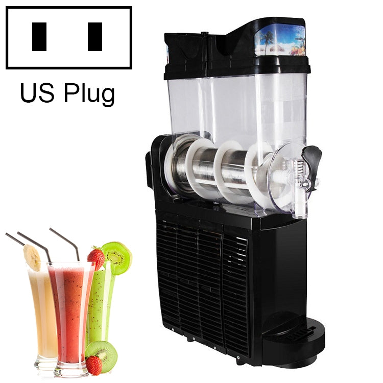 Single Cylinder Snow Melting Machine Large Capacity Smoothie Machine Milk Tea Shop Desktop Slush Fruit Juice Machine, Plug Standard:US Plug(Black) - Home & Garden by buy2fix | Online Shopping UK | buy2fix