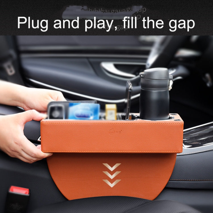 SUSISUN SNH010 Car Seat Gap Storage Box, Style:Co-driver(Apricot) - In Car by SUSISUN | Online Shopping UK | buy2fix