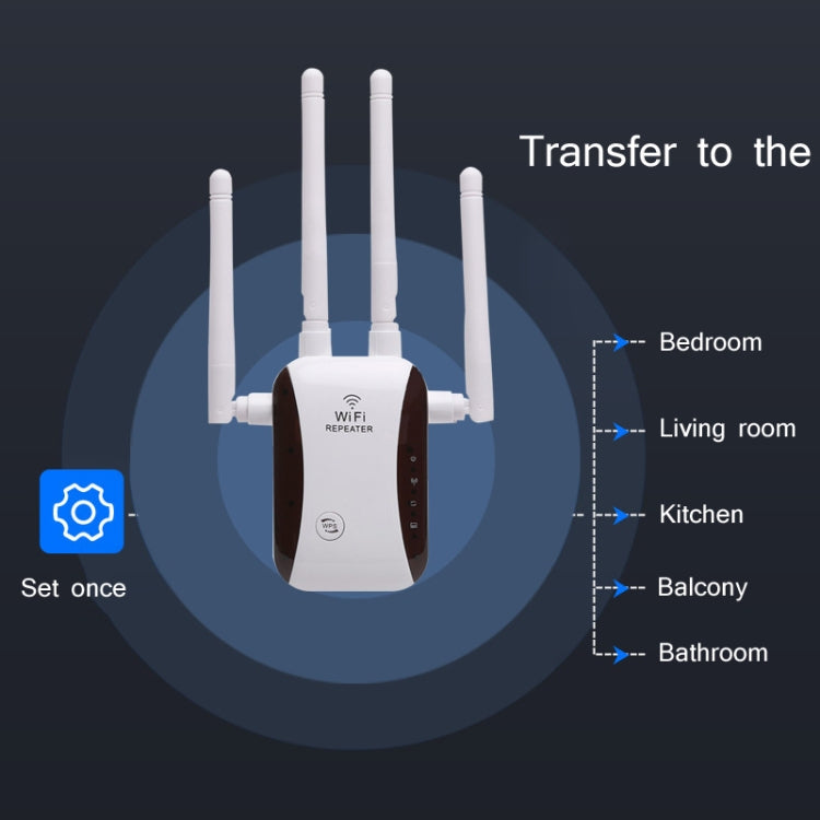 CF-WR758AC WIFI Signal Amplifier Wireless Network Enhancement Repeater(UK Plug) - Broadband Amplifiers by buy2fix | Online Shopping UK | buy2fix