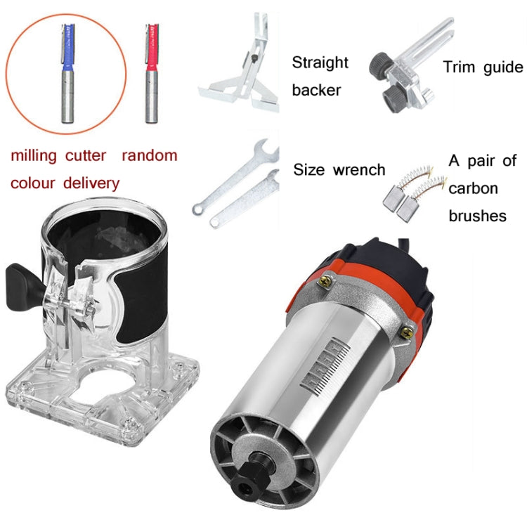 Woodworking Trimming Machine Multifunctional Electric Wood Milling Slotting Machine Engraving Tools US Plug, Material:600W Plastic Body - Others by buy2fix | Online Shopping UK | buy2fix