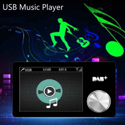 2.8 inch Car DAB+Digital Broadcasting Colorful Screen Receiver FM Forwarding AUX Output - Bluetooth Car Kits by buy2fix | Online Shopping UK | buy2fix