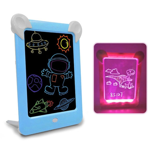 LED Luminous Drawing Board Electronic Fluorescent Writing Board Children Light Painting Message Board(Blue) - Consumer Electronics by buy2fix | Online Shopping UK | buy2fix