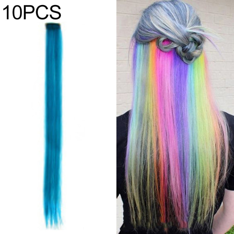 10 PCS Chemical Fiber Wig One-Step Gradient Color Single Card Wig, Stretched Length:24inches(26#) - Wigs by Alileader | Online Shopping UK | buy2fix