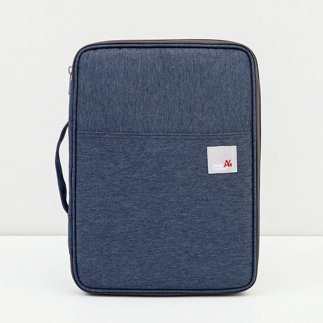 Multi-functional A4 Document Bags Portable Waterproof Oxford Cloth Storage Bag for Notebooks，Size: 33cm*24*3.5cm(Dark Blue) - Other by buy2fix | Online Shopping UK | buy2fix