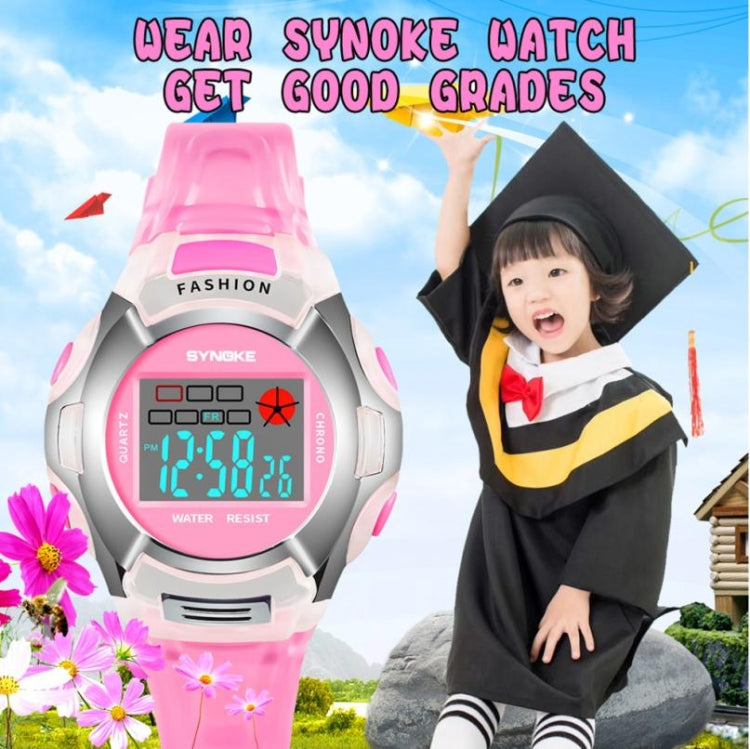 SYNOKE 99329 Waterproof Luminous Sports Electronic Watch for Children(Red) - Sport Watches by SYNOKE | Online Shopping UK | buy2fix