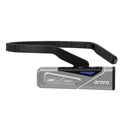 ORDRO EP7 4K Head-Mounted  Auto Focus Live Video Smart Sports Camera, Style:Without Remote Control(Silver Black) - DJI & GoPro Accessories by buy2fix | Online Shopping UK | buy2fix