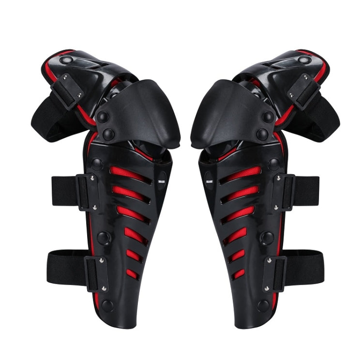 SULAITE Motocross Outdoor Sports Protective Gear Riding Windproof And Anti-Fall Activity Leggings Protector(Black Red) - Protective Gear by SULAITE | Online Shopping UK | buy2fix