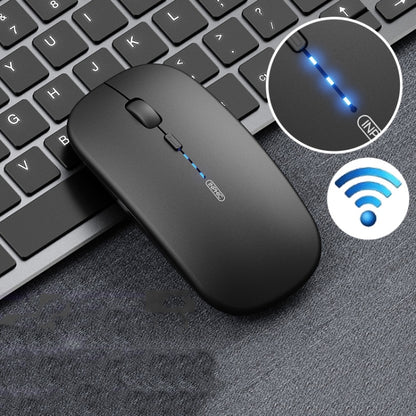 Inphic PM1 Office Mute Wireless Laptop Mouse, Style:Battery Display(Magic Black) - Wireless Mice by Inphic | Online Shopping UK | buy2fix