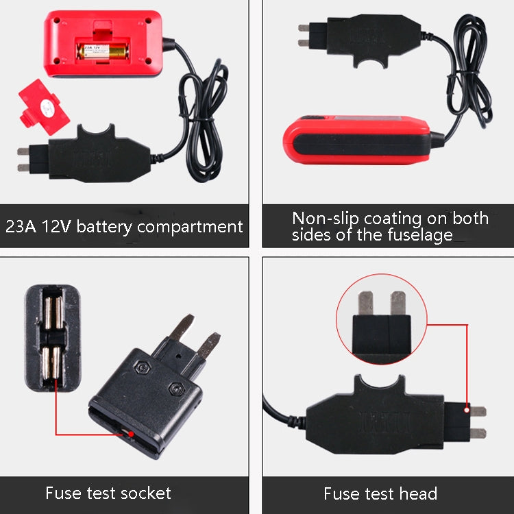 AE150 Automobile Fuse Current Detector Automobile DC Digital Resistance Wire Ammeter - In Car by buy2fix | Online Shopping UK | buy2fix