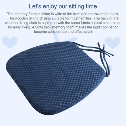 Memory Foam Thicken Stool Cushion Sofa Window Sill Bay Window Seat Cushion, Colour: Bandage (Navy Blue) - Cushions & Pillows by buy2fix | Online Shopping UK | buy2fix