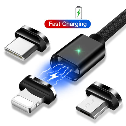 2 PCS ESSAGER Smartphone Fast Charging and Data Transmission Magnetic Cable with Micro USB Magnetic Head, Cable Length: 1m(Black) - Mobile Accessories by buy2fix | Online Shopping UK | buy2fix