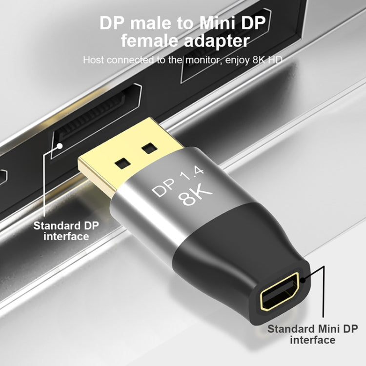 DP1.4 8K DP Male to Mini DP Female Two-Way Mutual Conversion HD Conversion Adapter -  by buy2fix | Online Shopping UK | buy2fix