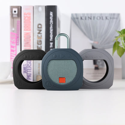 Silicone Bluetooth Speaker Protective Cover Anti-Fall Storage Cover for JBL Clip 3(Medium Gray) - Protective Case by buy2fix | Online Shopping UK | buy2fix