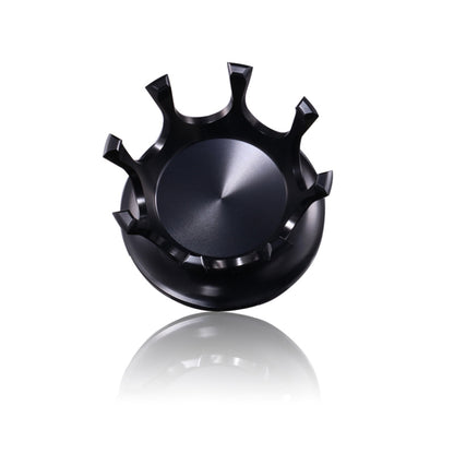 Motorcycle CNC Aluminum Alloy Crown Fuel Tank Cap Suitable For Harley 883 / XL / 1200 / 48 / 72(Black) - Others by buy2fix | Online Shopping UK | buy2fix