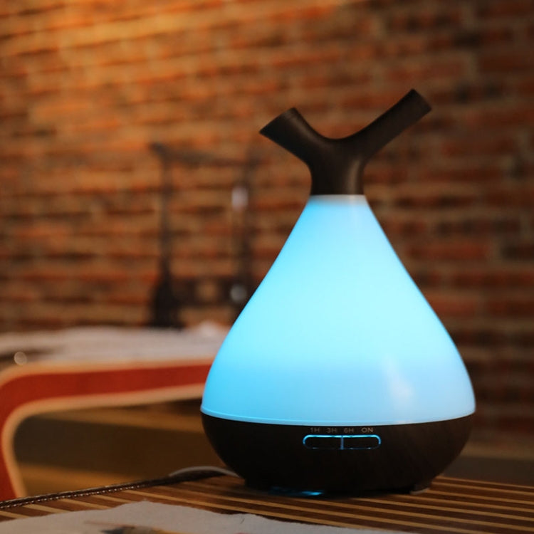 YCTA-008 Household Mute Small Wood Grain Colorful Light Aroma Diffuser Night Tree Air Humidifier, Product specifications: US Plug(Light Wood Grain) - Home & Garden by buy2fix | Online Shopping UK | buy2fix