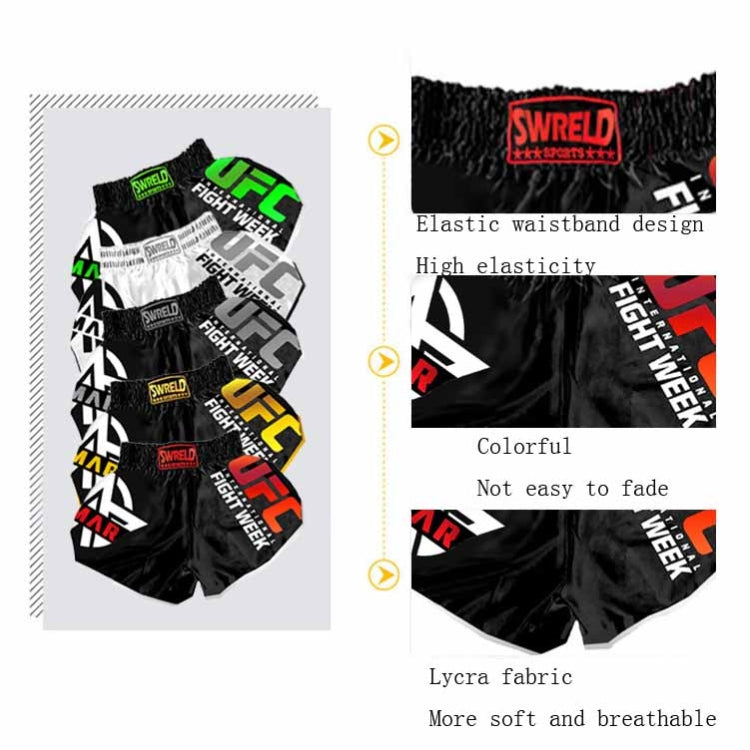 SWERLD Boxing/MMA/UFC Sports Training Fitness Shorts, Size: M(6) - Sports Shorts by SWERLD | Online Shopping UK | buy2fix