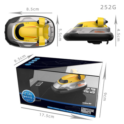 Children 2.4G Wireless Mini Remote Control Boat Toy Electric Hovercraft Water Model(Yellow) - RC Boats by buy2fix | Online Shopping UK | buy2fix