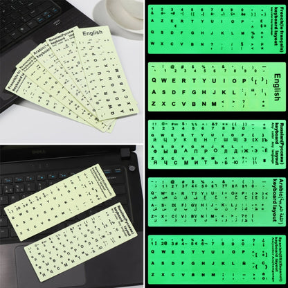 3 PCS Luminous Keyboard Stickers Notebook Desktop Computer Keyboard Stickers(Italian) - Silicone / Sticker by buy2fix | Online Shopping UK | buy2fix