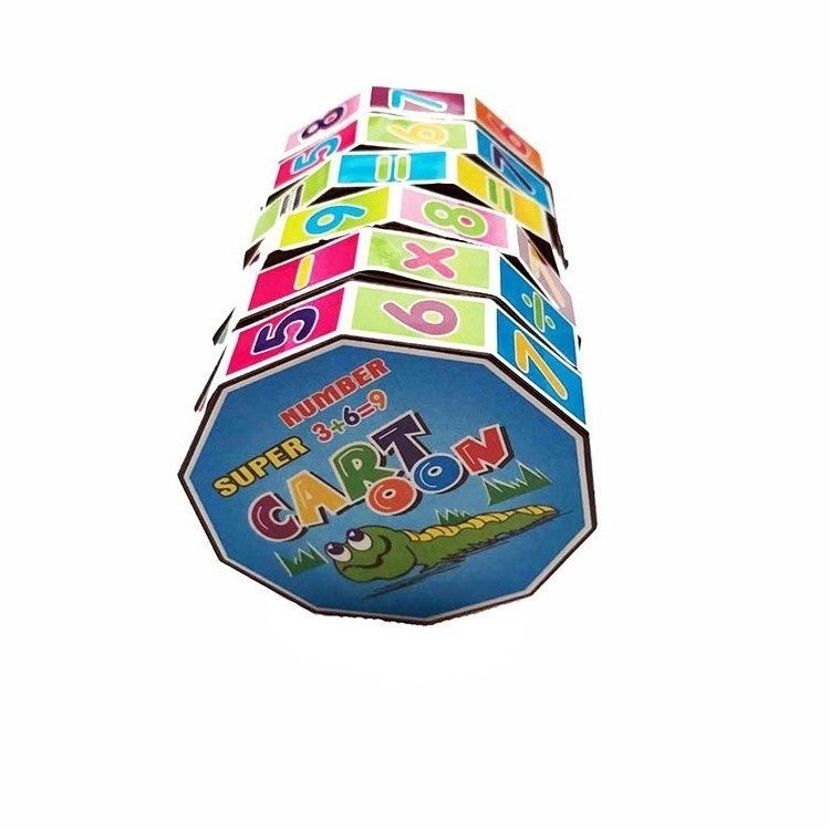 20 PCS Plastic Cylindrical Rotating Digital Magic Cube Children Puzzle Toys - Magic Cubes by buy2fix | Online Shopping UK | buy2fix