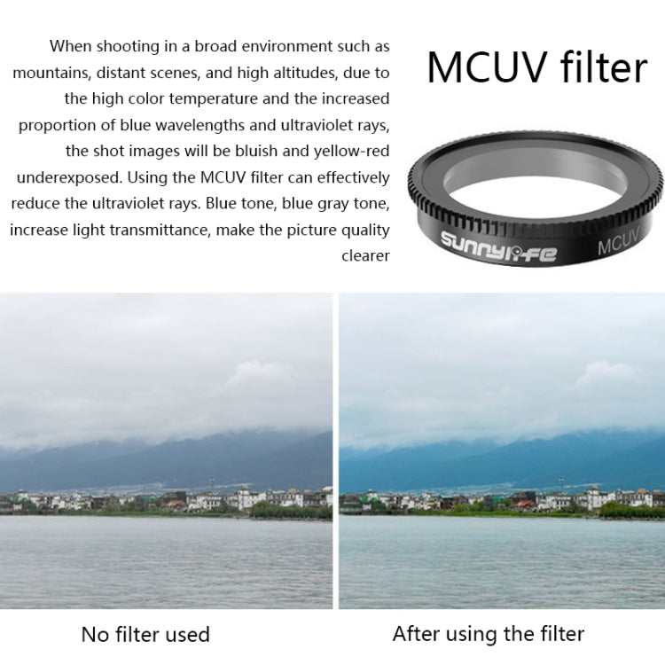 Sunnylife Sports Camera Filter For Insta360 GO 2, Colour: MCUV - DJI & GoPro Accessories by buy2fix | Online Shopping UK | buy2fix