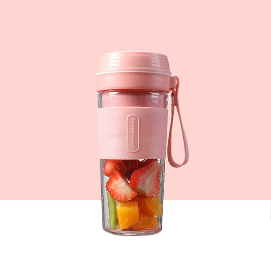 FS1300 Mini Juicer Home Portable Cooking Machine Student Juice Cup Juicer, Colour: Cherry Blossom Double Blade - Home & Garden by buy2fix | Online Shopping UK | buy2fix