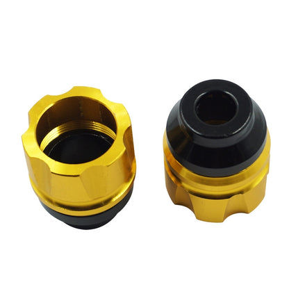 2 Pairs Motorcycle Modified Accessories Anti-Drop Cup CNC Aluminum Alloy Anti-Collision And Shock Absorbing Front Fork Cup(Golden) - Protective Gear by buy2fix | Online Shopping UK | buy2fix