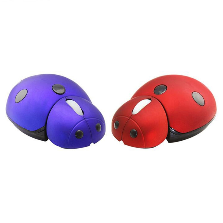 CM0184 3000 DPI 3-keys Mini Ladybug 2.4G Wireless Mouse Personalized Wireless Mouse(Red) - Wireless Mice by buy2fix | Online Shopping UK | buy2fix