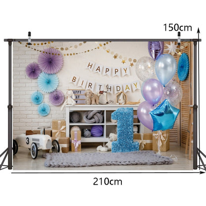 2.1m x 1.5m One Year Old Birthday Photography Background Cloth Birthday Party Decoration Photo Background(576) - Camera Accessories by buy2fix | Online Shopping UK | buy2fix