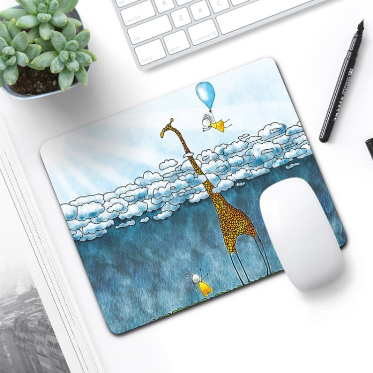 6 PCS Non-Slip Mouse Pad Thick Rubber Mouse Pad, Size: 21 X 26cm(Giraffe) - Mouse Pads by buy2fix | Online Shopping UK | buy2fix