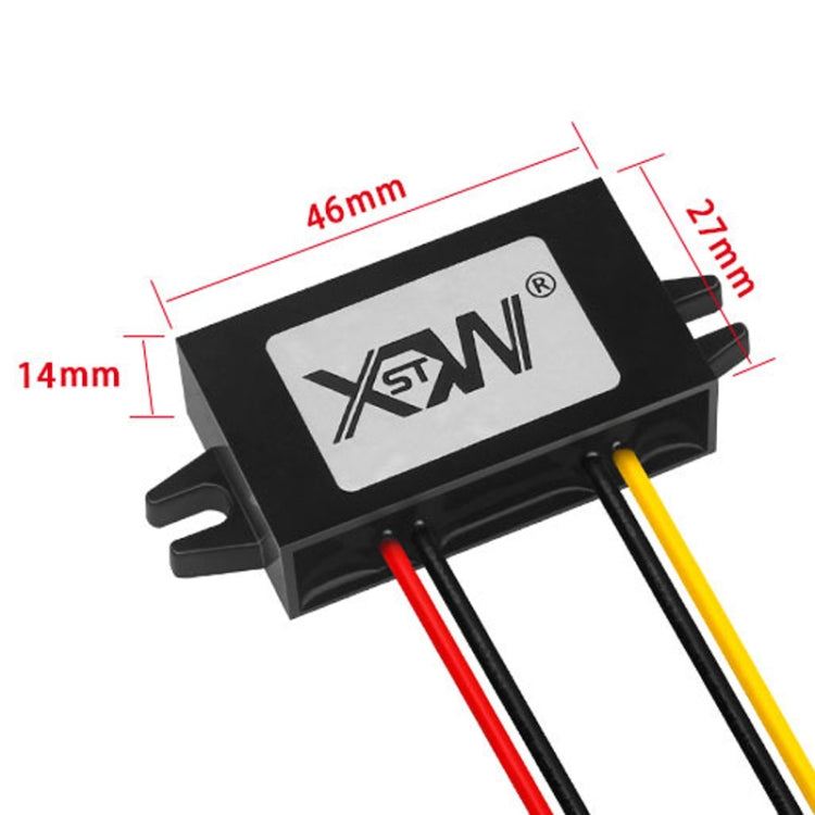 XWST DC 12/24V To 5V Converter Step-Down Vehicle Power Module, Specification: 12V To 5V 1A Small Rubber Shell -  by buy2fix | Online Shopping UK | buy2fix