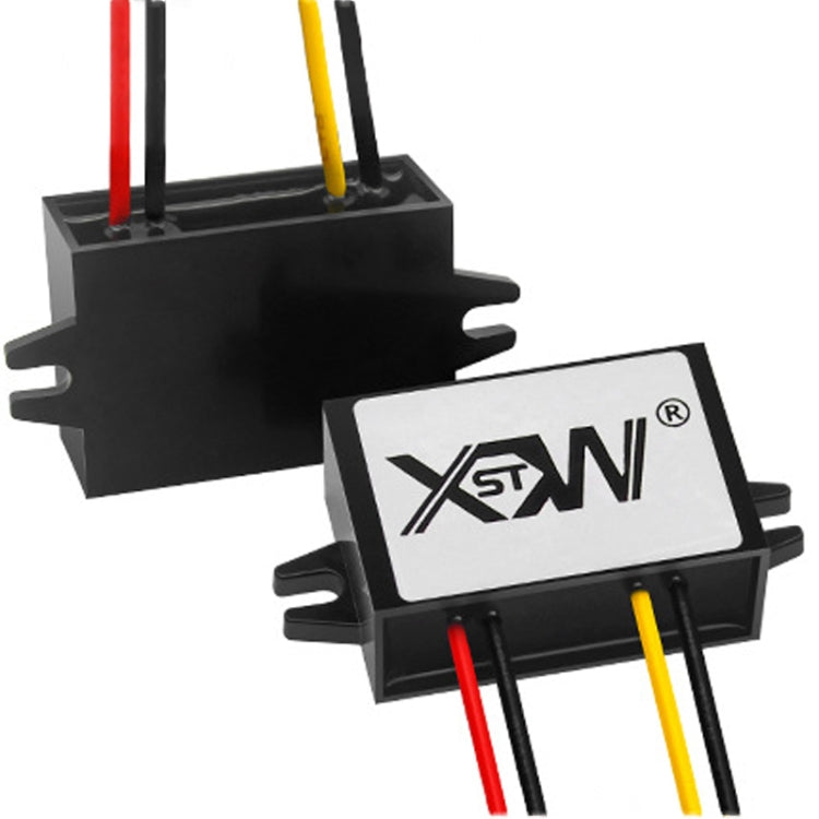 XWST DC 12/24V To 5V Converter Step-Down Vehicle Power Module, Specification: 12/24V To 5V 1A Medium Rubber Shell -  by buy2fix | Online Shopping UK | buy2fix