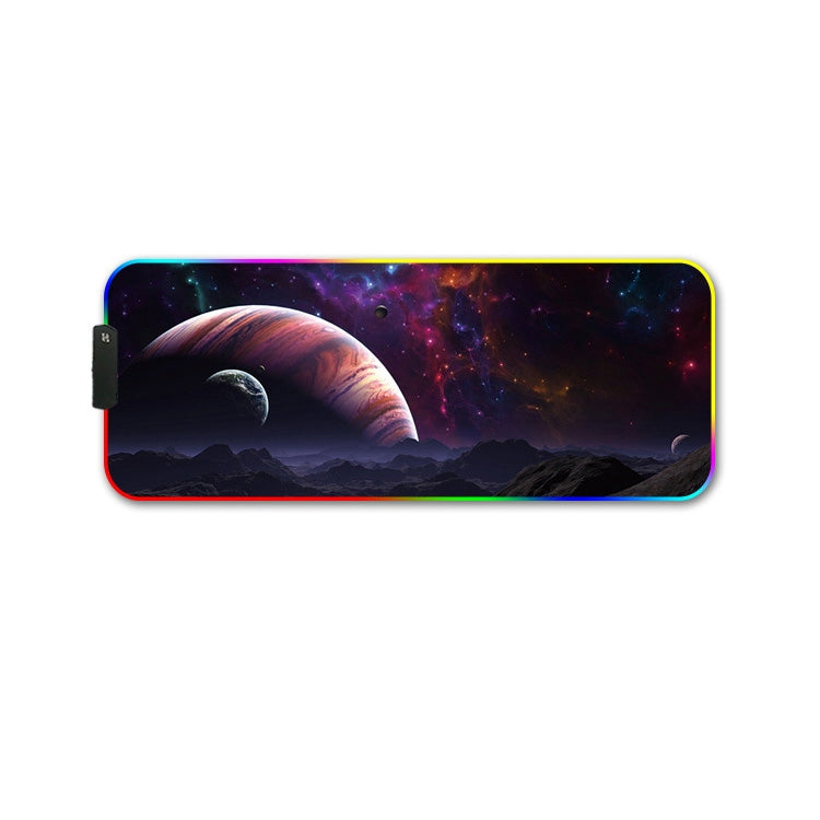 300x800x3mm F-01 Rubber Thermal Transfer RGB Luminous Non-Slip Mouse Pad(Vast Starry Sky) - Mouse Pads by buy2fix | Online Shopping UK | buy2fix