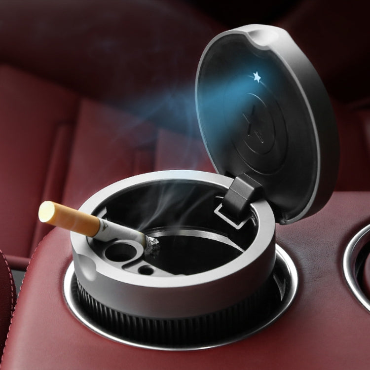 BEN.JACK Ashtray With Cover Personality Multi-Function Universal Car Ashtray(Silver) - Ashtrays by BEN.JACK | Online Shopping UK | buy2fix