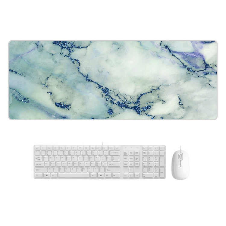 300x800x2mm Marbling Wear-Resistant Rubber Mouse Pad(Blue Crystal Marble) - Mouse Pads by buy2fix | Online Shopping UK | buy2fix