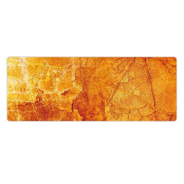 400x900x2mm Marbling Wear-Resistant Rubber Mouse Pad(Yellow Marble) - Mouse Pads by buy2fix | Online Shopping UK | buy2fix