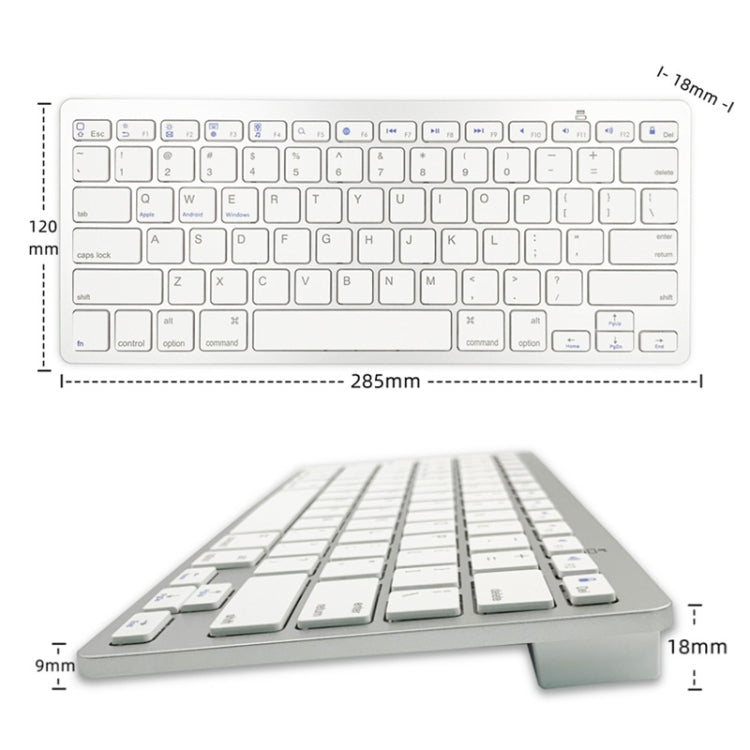 X5 Bluetooth 3.0 Wireless 78 Keys Foreign Language Small Language Keyboard(Thai) - Wireless Keyboard by buy2fix | Online Shopping UK | buy2fix